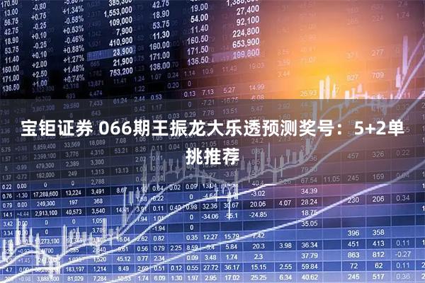 宝钜证券 066期王振龙大乐透预测奖号:5+2单挑推荐